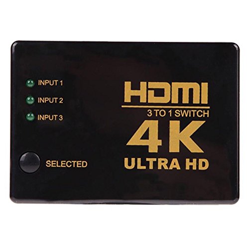 Universal 2K 4K 3in 1out HDMI Превключвател Hub Ивица на ТЕЛЕВИЗИЯ Преминете Ultra HD за КОМПЮТЪР HDTV 1080P