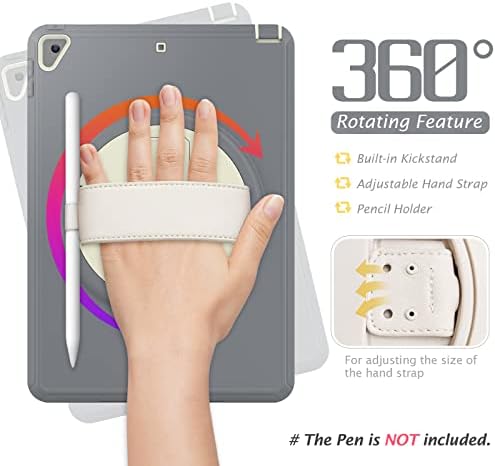 Калъф за iPad 10.2 (2021/2020/2019), за ipad pro 10.5/air3 10.5 със стойка, Сверхпрочный Удароустойчив Здрав Защитен