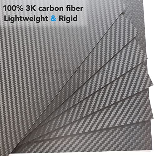 cncarbonfiber 1.0 mm 200x300 мм Лист от Въглеродни Влакна, Ламинирана Плоча, Панел 3 До Саржевая Матово Покритие