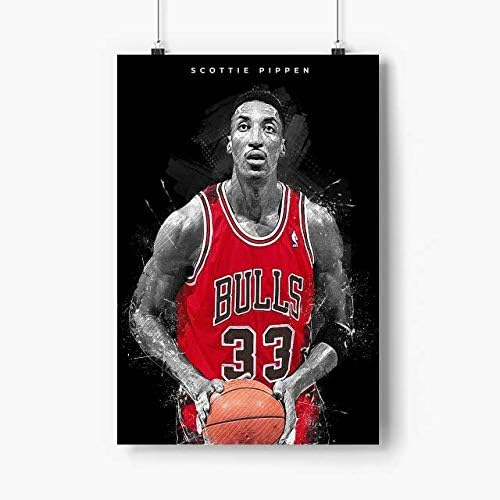 Лилиан Ралап и Скоти Pippen Печатат Плакати с рисунки на N. 3718 - Без рамка - Книга за плаката Баскетболист, Стенно