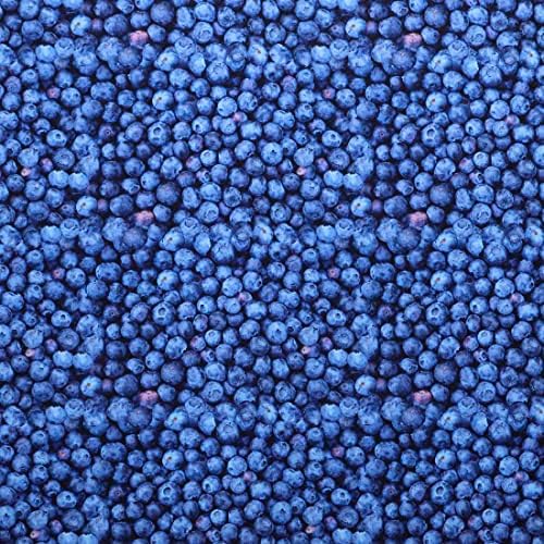 Памучни плодово-зеленчукови тъкан Mook, синьо, 15 ярда