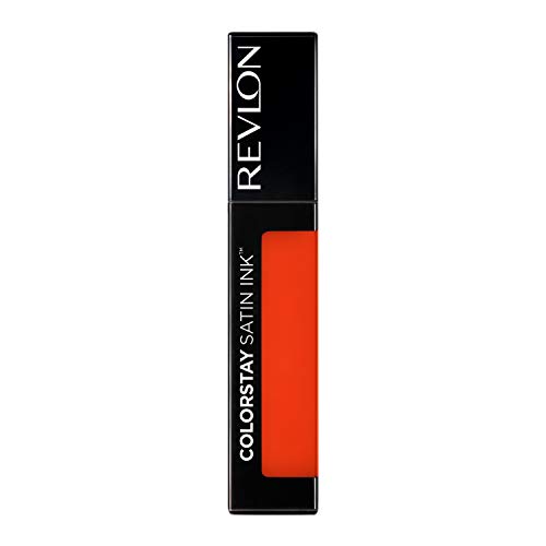 Течни червила на Revlon, За грим лице, спирала ColorStay Ink Satin, Устойчиви наситени цветове на устните, на основата