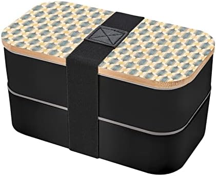 Голяма Кутия за закуска Allgobee Bento Box Битник-Kilim-Ikat-С Шарките на Обяд-Бокс С Набор от прибори за хранене от