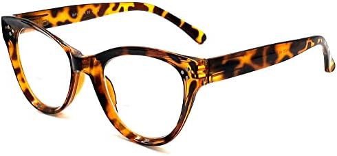 Бифокални очила за четене за жените (БЕЗПЛАТЕН калъф за съхранение), 2 опаковки, Извити шарнирные Прозрачни Лещи за четене