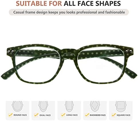 Eyekepper 4 Опаковки Очила за Четене, Грах Реколта Ридеры за Жените За Четене