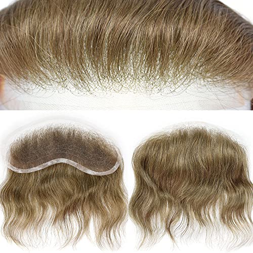 Мъжки предната Част За Коса, Мъжка Перука V-Образна форма на линията на растеж на косата На челото, от Европейската