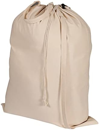 LFH Домашна Голяма Холщовая памучен чанта за пране, стилна закопчалката на съвсем малък с дръжка за носене, чанта за