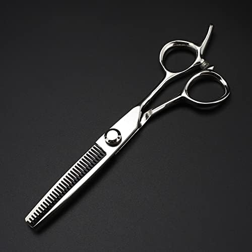Ножица за подстригване на коса, 6-инчов професионален Японски ножици от стомана 440c, сребърни ножици за подстригване на коса фризьорски ножици за филировки прически