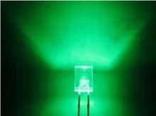 50шт 2x5x7mm Водата Бистра Квадратна Правоъгълна Зелена Led Лампа
