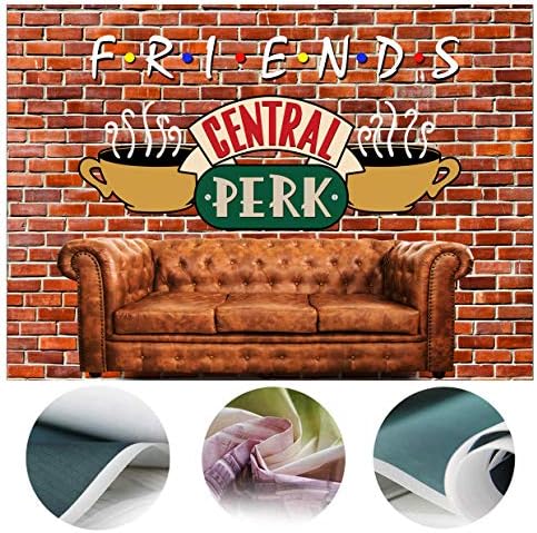 SJOLOON Приятели Central Perk Тема на Фона на Червената Тухлена Стена Ретро Кръчма Диван и Кафе за 80-те и 90-те Години