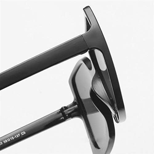 Слънчеви очила голям размер 2020, Ретро слънчеви очила за жени, Луксозни слънчеви очила за жени / мъже. (Лещи цвят: бяло-сиво)