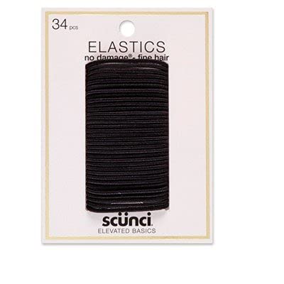 Дъвка Scunci Малък от 2 mm, без да се повреди - 34pk Black