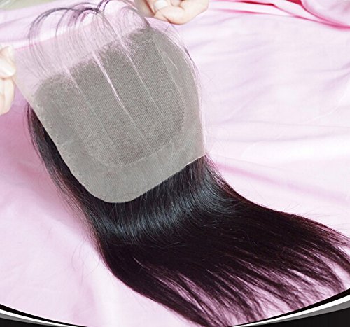 2018 Популярни DaJun Hair 8A 3-Лентов Лейси Закопчалката С Лъчите на Преки Перуански Дева Коса Комплект От 3 греди И