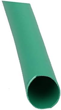Polyolefin пожароустойчива тръба X-DREE 25 м, вътрешен диаметър 0,2 инча Зелен цвят за ремонт на кабели (Tubo ignífugo de poliolefina de diafragma de poliolefina de diámetro interno 25 м 0,2 пульг. Para reparación de cab