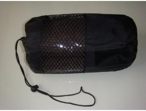 AngelBeauty© Нескользящее кърпа за йога от Микрофибър с чанта за носене (24 X 72, Кафе)
