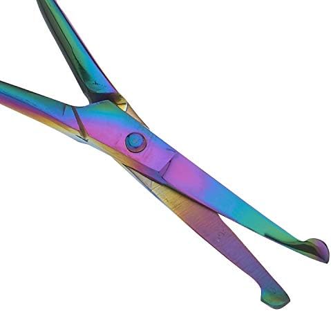 Хирургически Линейни Разноцветни Бутилки ножици Galaxy Rainbow Safety Scissor - Многофункционални Ножици от неръждаема