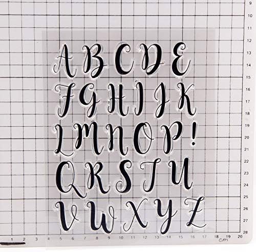 Arrietty Главни букви от Азбуката Alphas Letter Прозрачни Печати за Направата на Картички, Бижута и САМ Scrapbooking