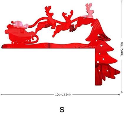 2022 Коледна украса, Подарък за приятели, семейство, Коледни 3D шейна с Лосями, Акрилна Slr Стикер, Домашни Ключове, Декоративна Стикер за Стена, Декорация на ъгъла на вр?