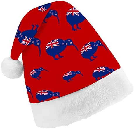 Нова зеландия Флаг Киви Коледна Шапка на дядо коледа за Red Коледа Шапки Празнични Сувенири и Коледни Празнични Аксесоари