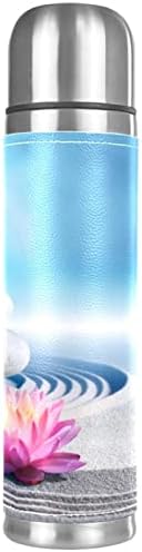 бутилка за Вода от Неръждаема Стомана с Вакуумна Изолация Обем 17 мл, Спортна Кафе Пътна Чаша, Фляжка, Завернутая в Естествена