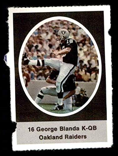 1972 Марка Sunoco Джордж Бланда Окланд Рейдерс (Футболна карта) EX / MT Raiders Кентъки