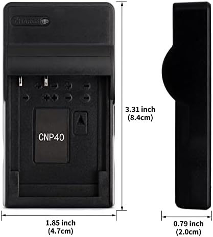 NP-40 USB Зарядно устройство за Casio Exilim EX-FC100, EX-FC150, EX-Z400, Exilim Zoom EX-Z100, EX-Z1000, EX-Z1050, EX-Z1080, EX-Z1200, EX-Z200, EX-Z300, EX-Z40, EX-Z450, EX-Z50, EX-Z500 Камера и още много други
