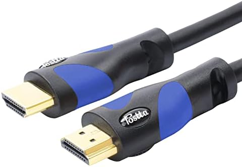 Кабел Postta HDMI (15 фута син цвят) HDMI V 2.0 С поддръжка на 4K 2160P, 1080P, 3D, за връщане на звука и Ethernet - 1 опаковка