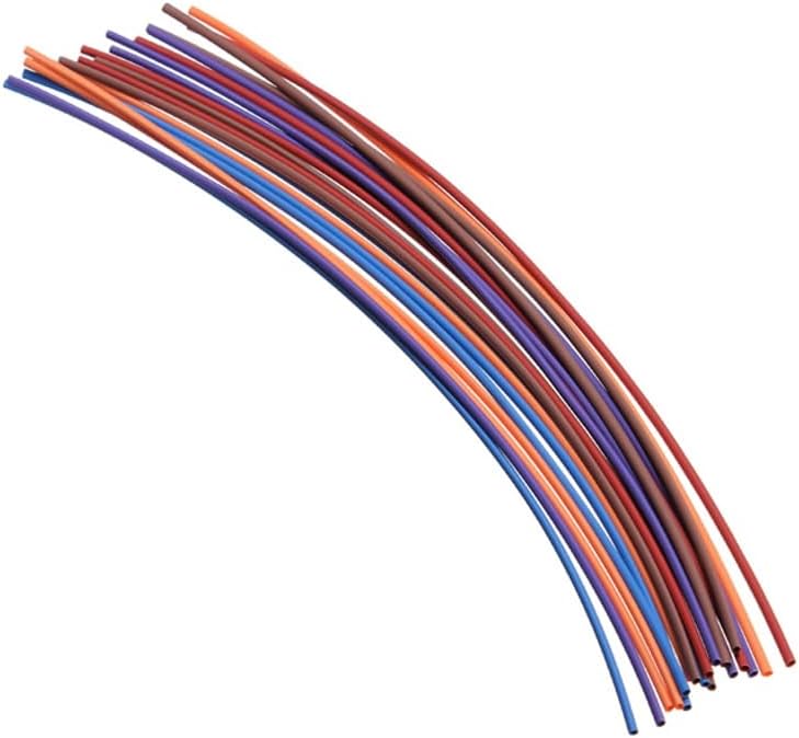 80шт Полиолефин 16 м Гама от Тубулна Тръба 2: 1 Свиване Тръба Sleeving Wrap Wire кабел Комплект 6 Размер на 5 Цвята Термосвиваеми