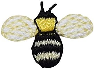 Минибар/Малка Пчела - Жълто/Черно - Бродирана Нашивка Желязо