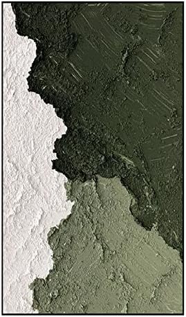 Чиста Ръчно Рисувани с маслени бои-Лесният Гора, Чист Цвят, Зелена, Гъста Текстура, Абстрактна Декоративна Картина За