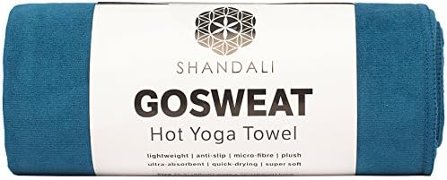 Нескользящее с топла кърпа за йога Shandali GoSweat с суперпоглощающей мека замшевой микрофиброй различни цветове за бикрам йога пилатес и постелки за йога.