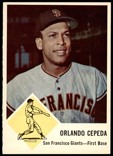 1963 Fleur # 64 Орландо Сепеда Сан Франциско Джайентс (Бейзболна картичка) EX/MT Джайънтс