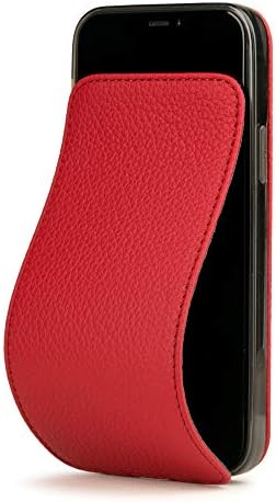 Марсилия Роберт - Кожен калъф-награда за iPhone 12 PRO MAX - Патентована модел - ултра-тънък - Произведено във Франция - [ ЧЕРВЕН]
