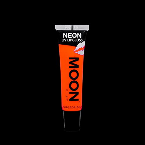 Moon Glow - Неонов блясък за устни Blacklight – 15 мл с аромат на портокал и тангарина, ярко свети под въздействието