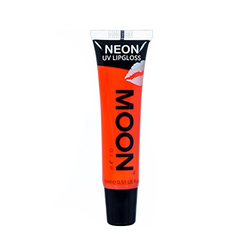 Moon Glow - Неонов блясък за устни Blacklight – 15 мл лилав цвят с аромат на касис, ярко свети под въздействието на ултравиолетови