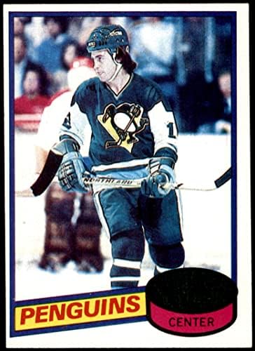1980 Topps # 186 Грег Малоун Питсбърг Пингуинс (хокейна карта), БИВШ играч на Пингвините