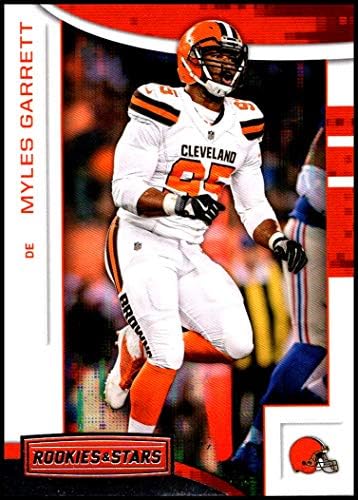 2018 Начинаещи и звезди на футбола #70 Майлс Гарет Cleveland Browns Официалната търговска картичка NFL , създадена Панини