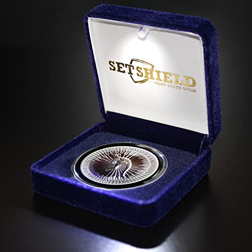 2015 г. - до Момента (Случаен година) на Australian сребърна монета под формата на кенгуру с тегло 1 унция с подарък кутия с led подсветка (Диамант без опаковка в капсула) и сер?