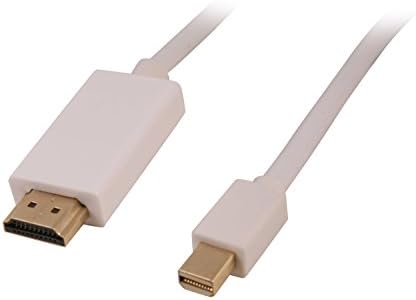 Nippon Labs MINIDP-HDMI,-3 3-крак мини-дисплейныйпорт от щепсела до штекеру HDMI 32 AWG, бял