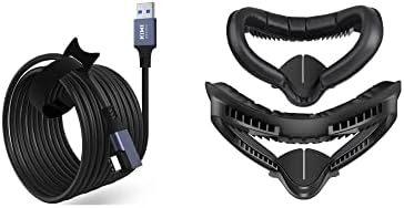 Лицето интерфейс на KIWI design и Свързващ кабел за аксесоари Quest 2 VR