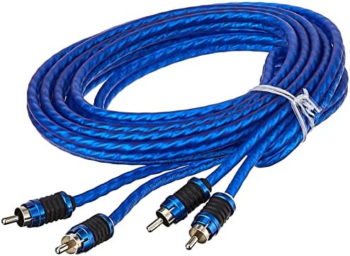 Stinger SI6212 12-Крак 2-Канален кабел RCA от меломани клас серия 6000, BLUE