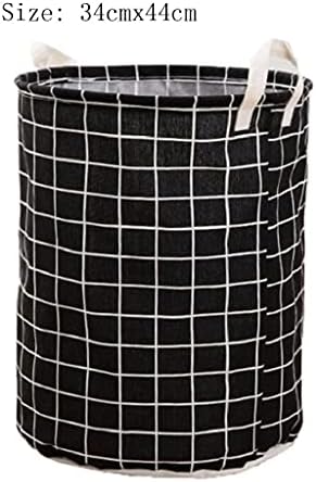 SLSFJLKJ 2 бр. Сгъваема Чанта за съхранение на мръсни дрехи, Кошница за дрехи, кош за пране, Домашен къща (Цвят: черен размер: един размер)