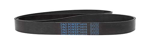 Клиновой колан D&D PowerDrive 1055K6 Поли, Гума, Дължина 106,25 инча, 6 ленти