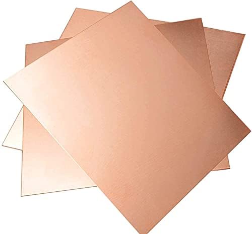 NIANXINN Медни листа фолио Мед метален лист Фолио PlateCut Медни Метална плоча Латунная табела (3ШТ) Листа (Размер: 100x200x1,5 мм)