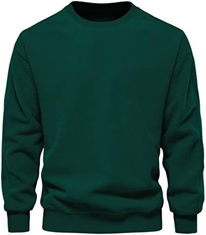 Мъжки Пуловер Дъждобран Мъжката Есенно-Зимния Свободен Модерен Ежедневието На Обикновен Мек Вълнен Плат Пуловер Топ Долна Риза