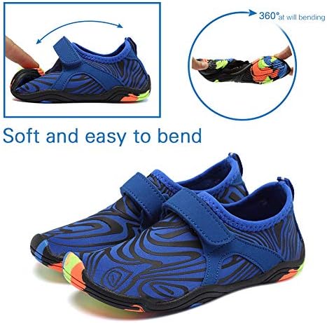 Водоустойчив обувки FANTURE за момичета и момчета за лека удобна подметка, Лесно при Ходене, Спортни обувки, без скоби на водни чорапи (Бебе /Малко дете / Голямо бебе)