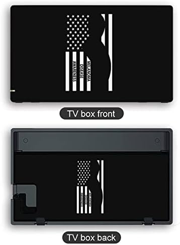 Флаг на Информираността на Меланоме Термоаппликационные Етикети Покриват Защитно предната панел на Кожата за Nintendo Switch