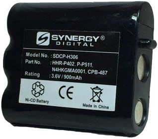 Батерии за безжични телефони Synergy Digital, работи с безжичен телефон Panasonic KX-TG2247B (Ni-CD, 3,6 В, 900 mah),