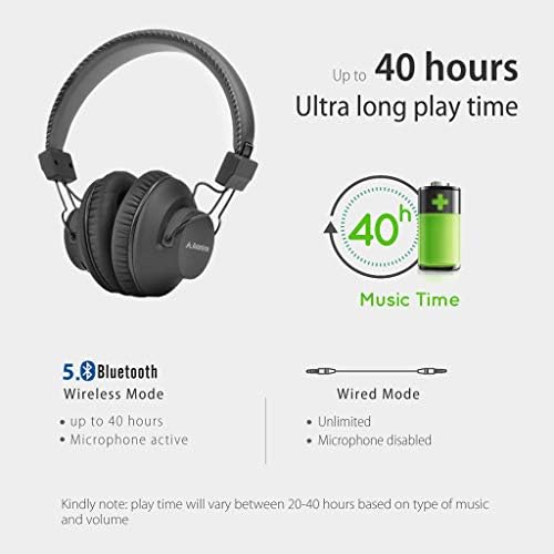 Avantree Audition Bluetooth 5.0 Безжични и жични слушалки в ушите с микрофон за гледане на телевизия на компютъра, много удобни и леки, стерео слушалки Hi-Fi за КОМПЮТЪР, лаптоп, моб?