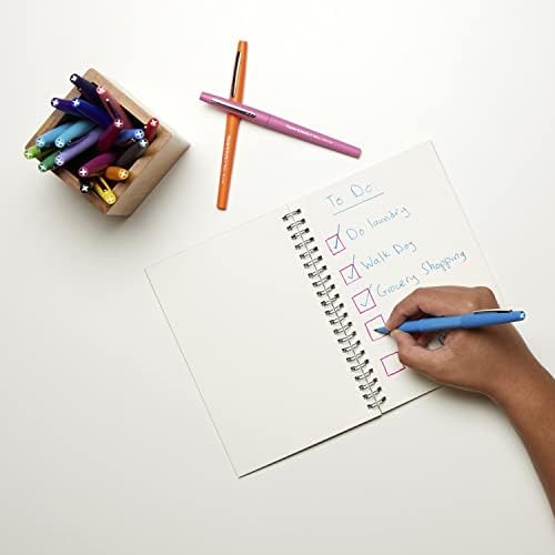 Прибиращи химикалки Хартия мат Profile, Удебелен шрифт (1,4 mm), Различни цветове, 12 маркер химикалки Count & Flair,
